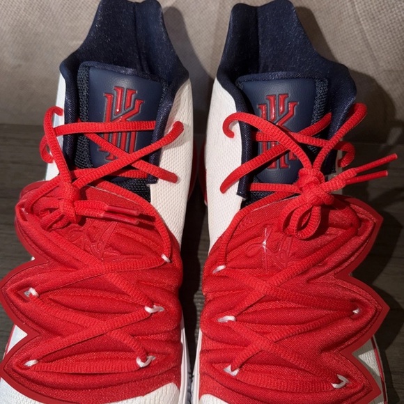 Men’s Kyrie 5  Nike By You ID A V7 917–991 Size 17 USA Custom Red White Blue main image 13
